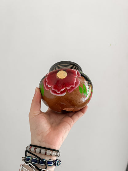 Floral Artesanal Barro Mug