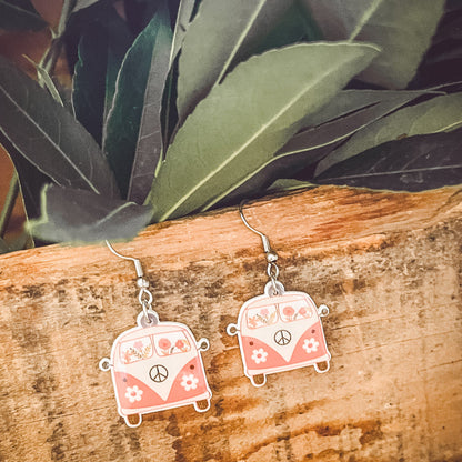 Adorable Vintage Van Earrings