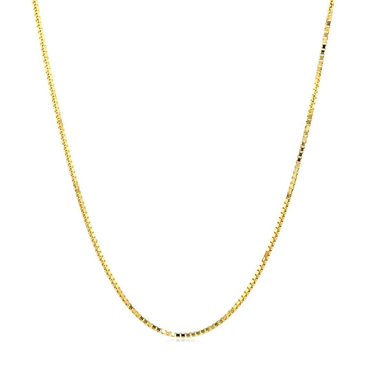 14k Yellow Gold Octagonal Box Chain 1.0mm
