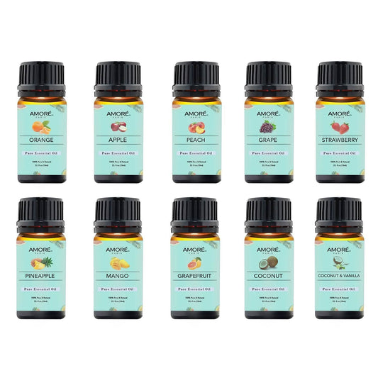 10-Pack: Fruity Fragrance Premium Aromatherapy Diffuser Oils Set For Candle & Soap Making Otarealm