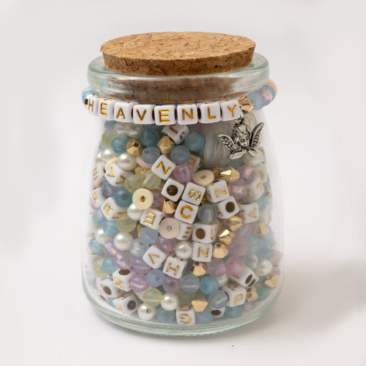 Heavenly Pastel Bead Jar
