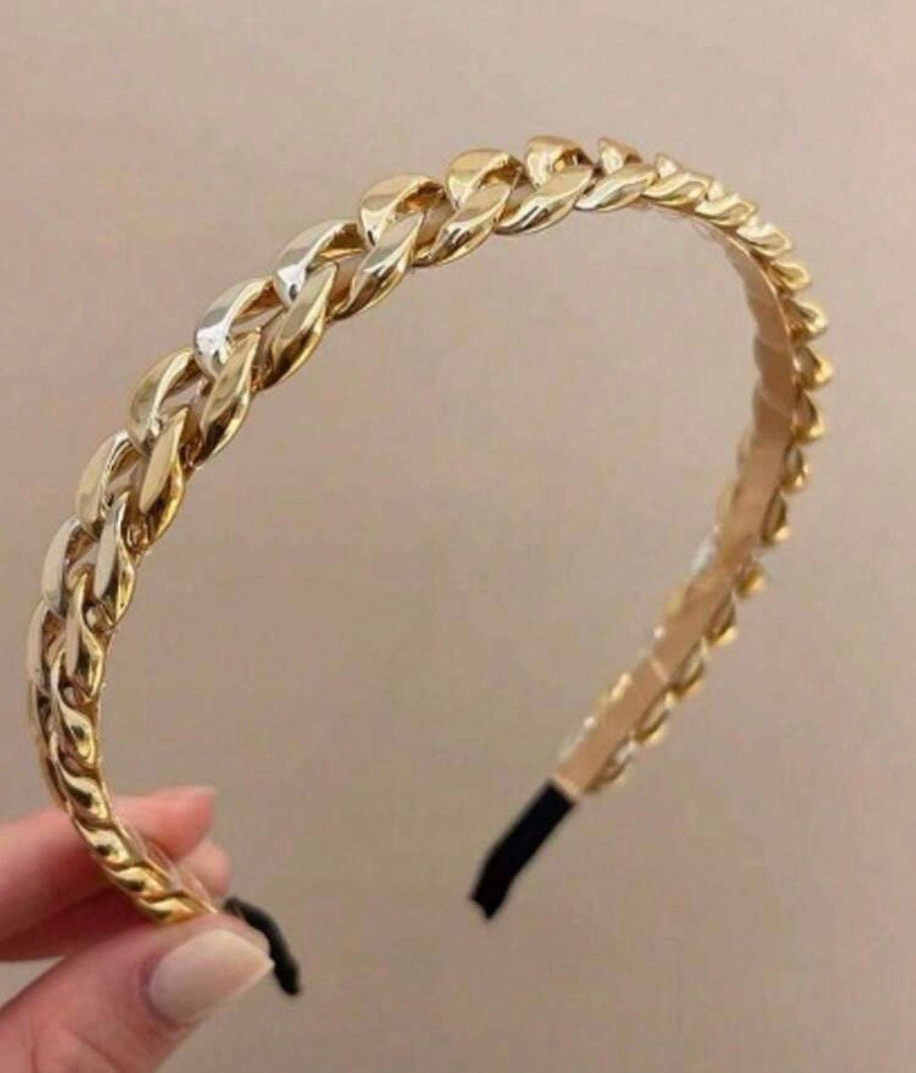Beautiful Gold Chain Headband Otarealm