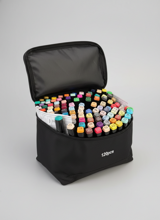 Dual Tip Art Markers Set, Watercolor Brush Pens For Students 12/24/30/40/60/80/100/120/168pcs