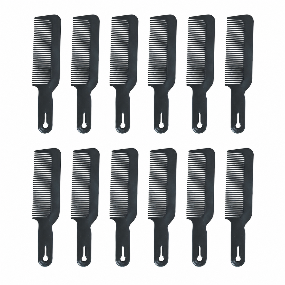 Scalpmaster 8-1/2" Flat Top Clipper Comb - Black