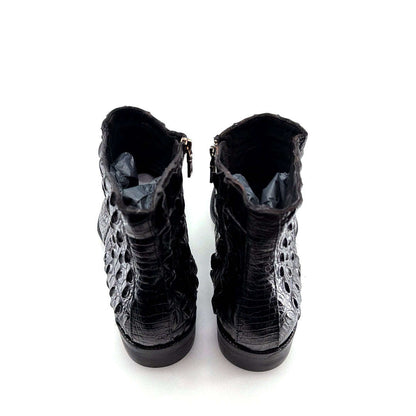 Maurice El Paso Hornback Alligator Boot Black Otarealm