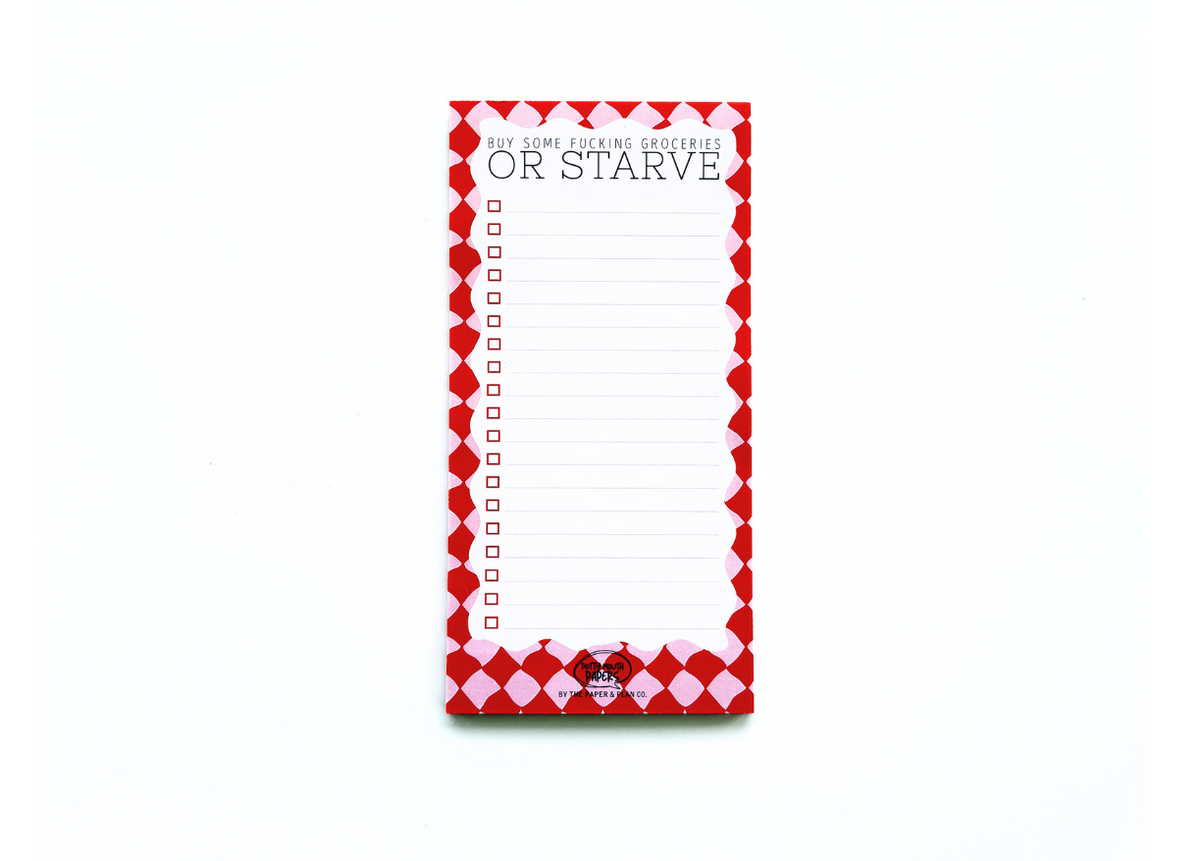 Buy Some F*cking Groceries Notepad