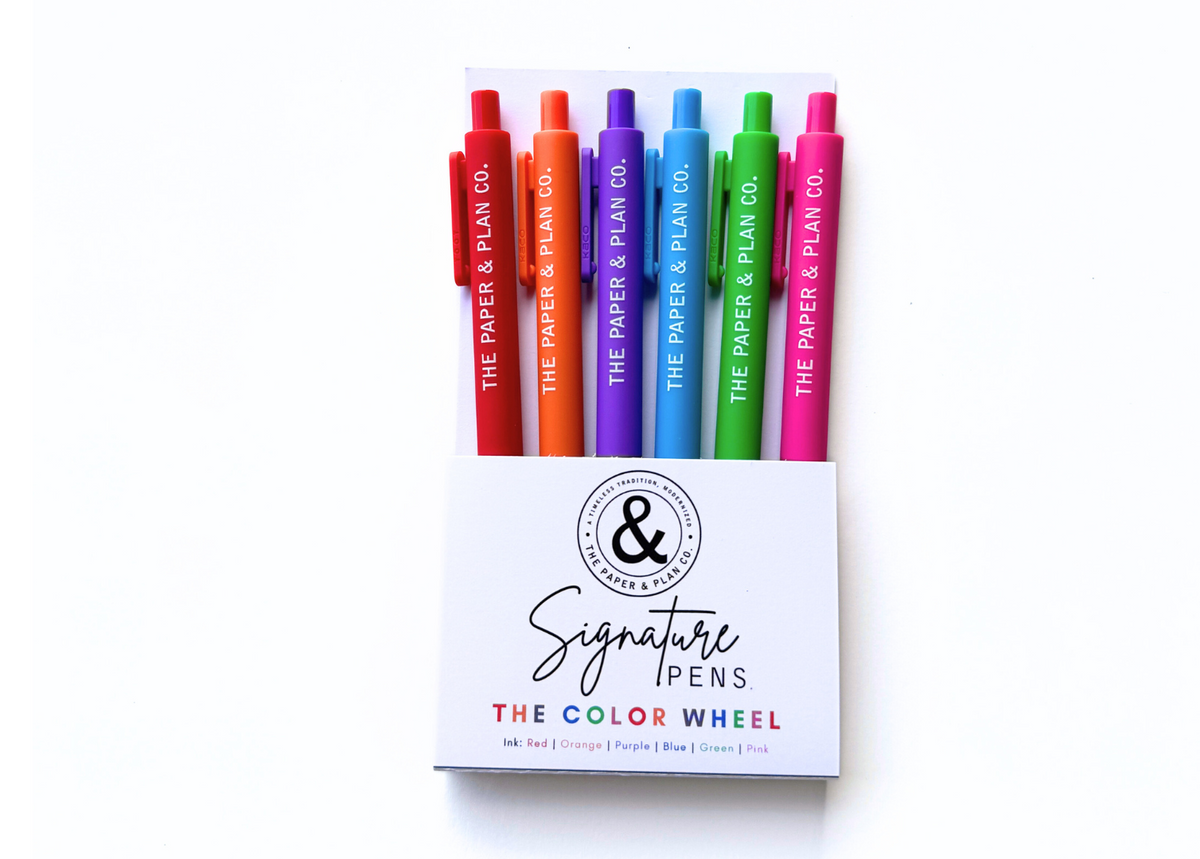 Color Wheel Pen Set