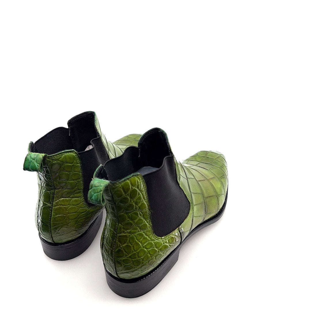 Maurice Austin Custom Alligator Boot - Green Otarealm