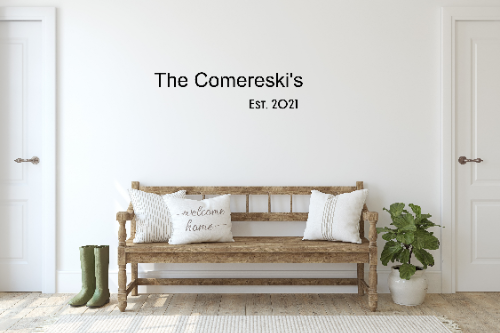 Personalized Custom Family Name Wood Sign