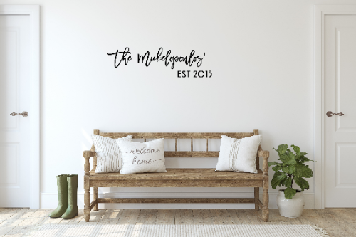 Personalized Custom Family Name Wood Sign