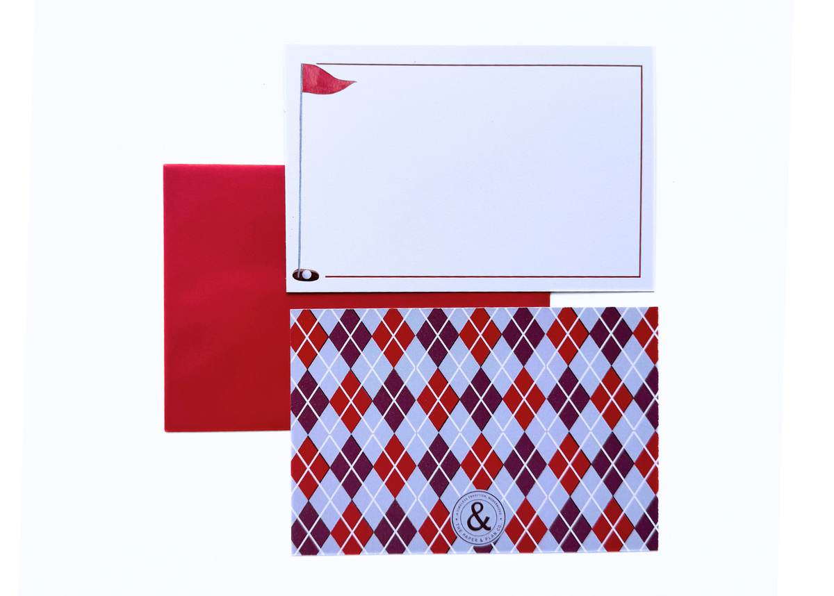 Golfing Notecard Set