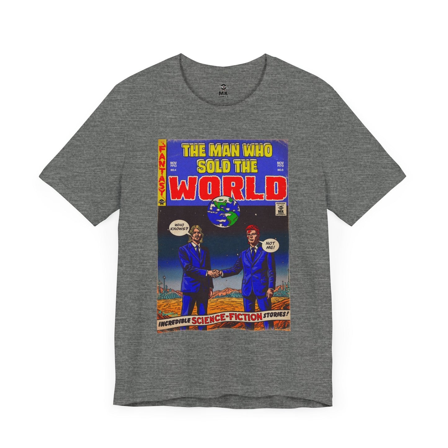 Bowie & Cobain - The Man Who Sold the World - Unisex Jersey Short Sleeve Tee