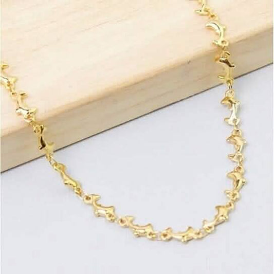 18k Gold Plated Dolphin Anklet Otarealm