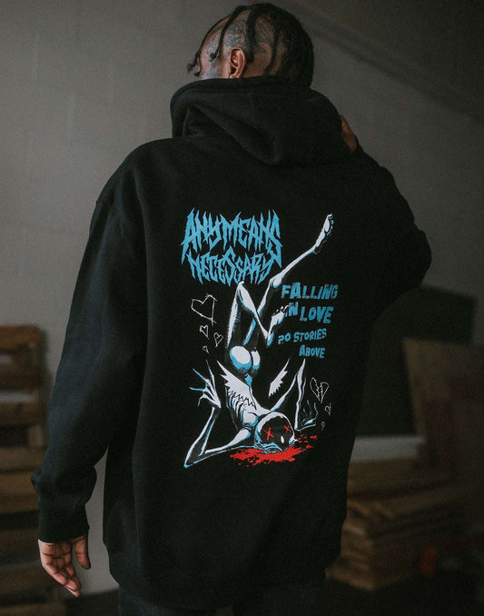 Falling in Love Pullover Hoodie Black Otarealm