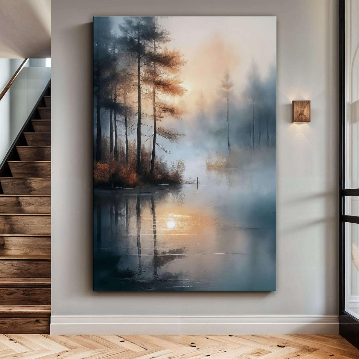 Misty Lake Wall Art Otarealm
