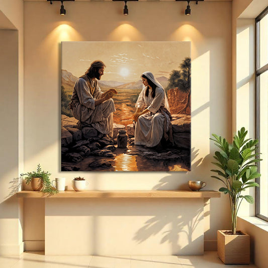Samaritan at the Well Faith Wall Art III