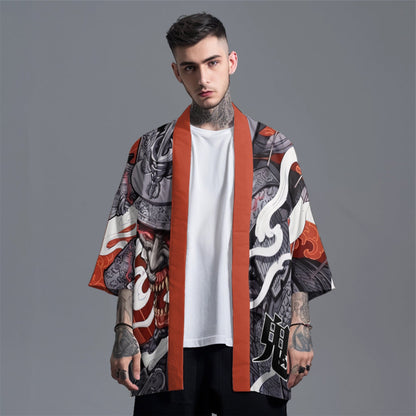 K19 Red Samurai Kimono