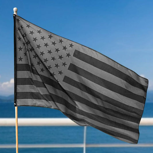 2-Pack: 3X5 Ft. All Black American Flag Otarealm