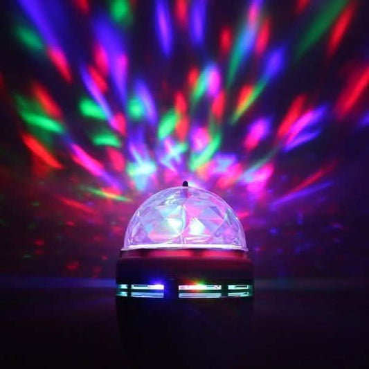 2-Pack: E27 3W Auto Rotating RGB LED Stage Light