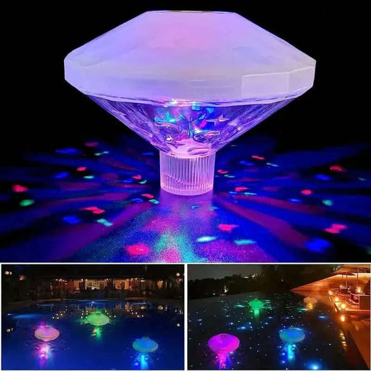2-Pack: LED Color Changing Floating Pool Lights with 8 Modes Lighting Otarealm