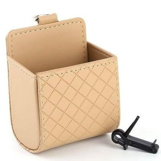 2-Pack: Universal Car Mobile Phone Bag PU Leather Car Auto Air Outlet Coin Bag Case Otarealm