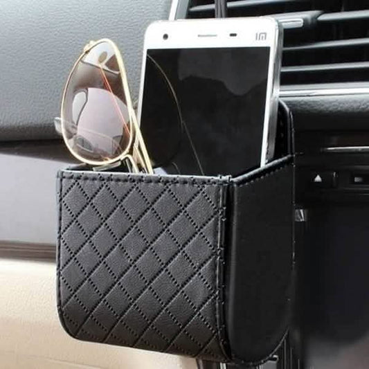 2-Pack: Universal Car Mobile Phone Bag PU Leather Car Auto Air Outlet Coin Bag Case Otarealm