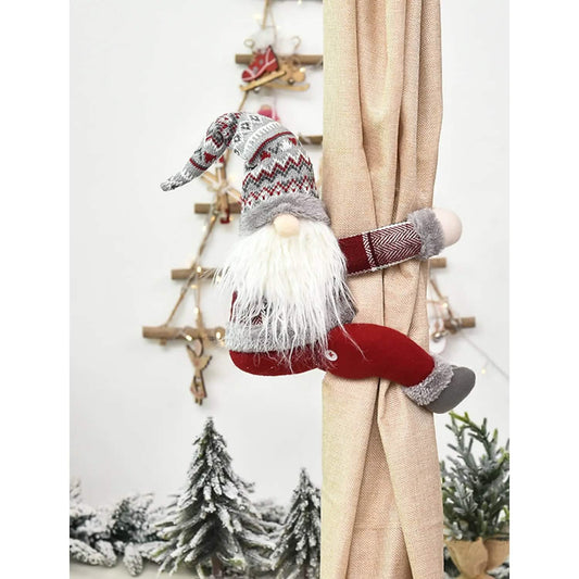 2-Piece: Christmas Gift Curtain Buckle Otarealm