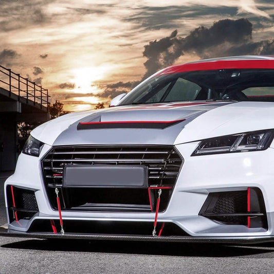 2-Piece: Front Bumper Lip Splitter Rod Otarealm