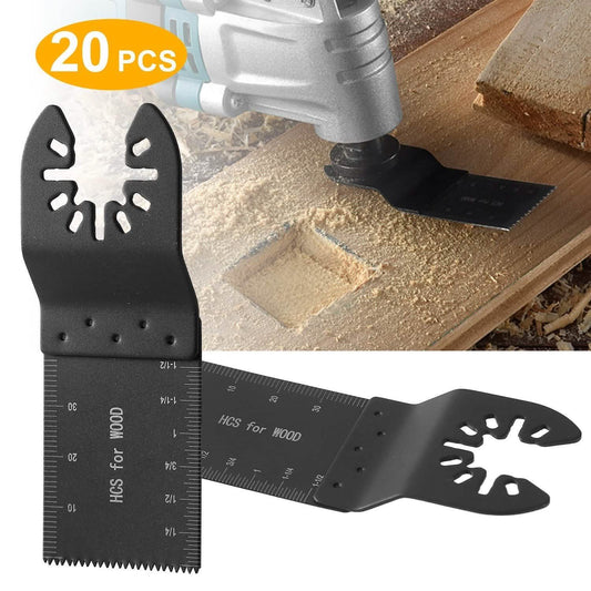 20-Pieces Set: Saw Blade Metal Oscillating Multitool Cutter Fit Otarealm