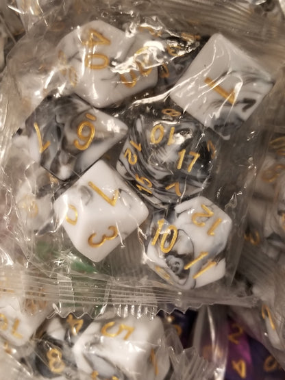 Random 7-Dice Set | Dnd Dice for Tabletop Gaming Variety of Colors