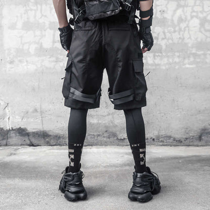 IBS429 Paratrooper Matte Black Shorts
