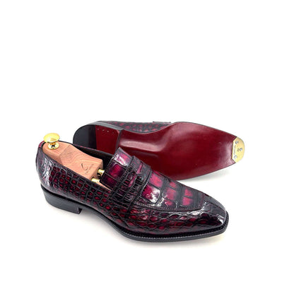Maurice Custom Made Mirage Alligator Loafer - Purple Otarealm