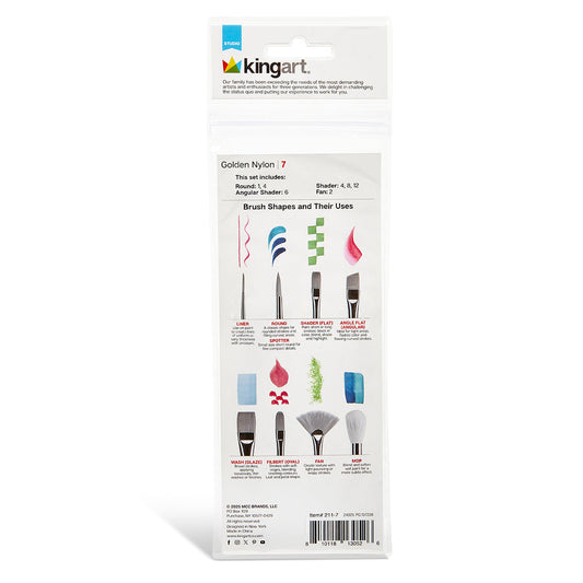 Studio Soft Grip Brush Set – 7 pc