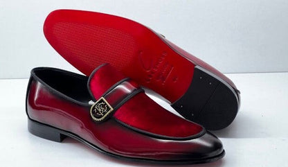 C Collection Leather Loafer - Red
