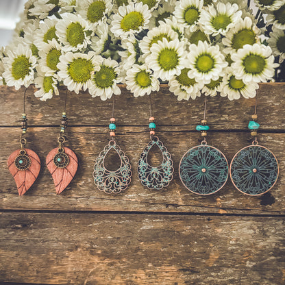 Beautiful Bohemian Earring Set - Set of 3