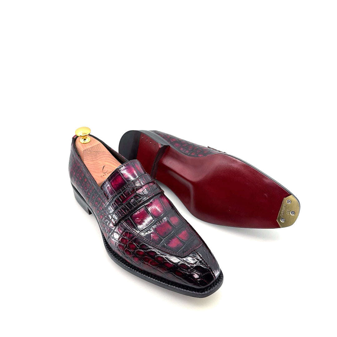 Maurice Custom Made Mirage Alligator Loafer - Purple Otarealm