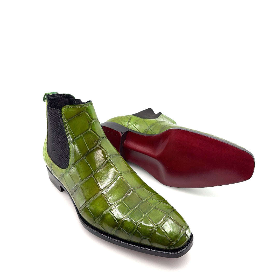 Maurice Austin Custom Alligator Boot - Green Otarealm