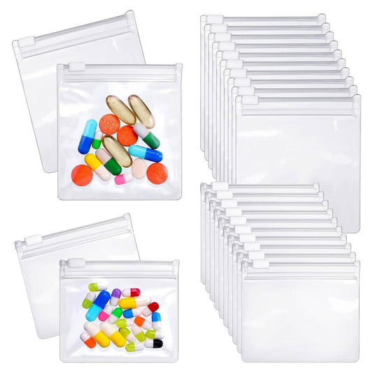 24-Piece: Zippered Pill Pouch Bags Otarealm