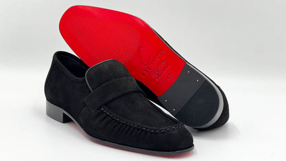 C Collection Suede Loafer - Black