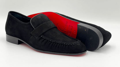 C Collection Suede Loafer - Black