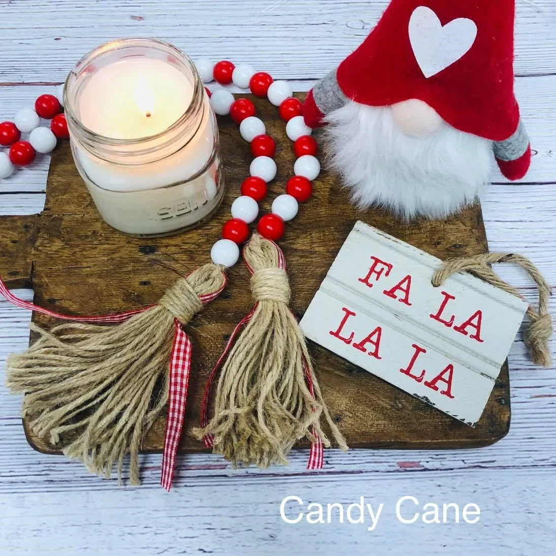 Wooden Bead Garland with Tassle