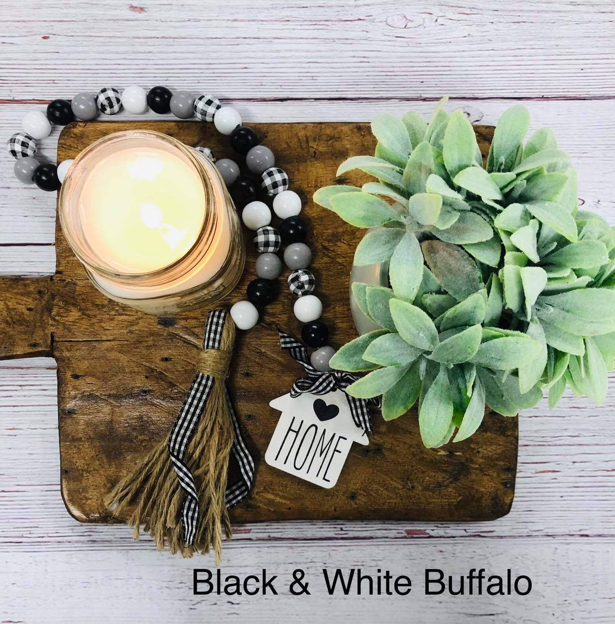 Wooden Bead Garland with Tassle