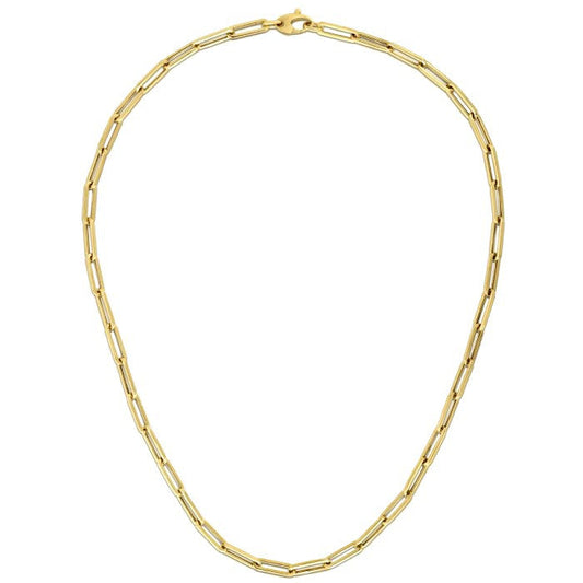 14K Yellow Gold Bold Paperclip Chain (4.2 mm)