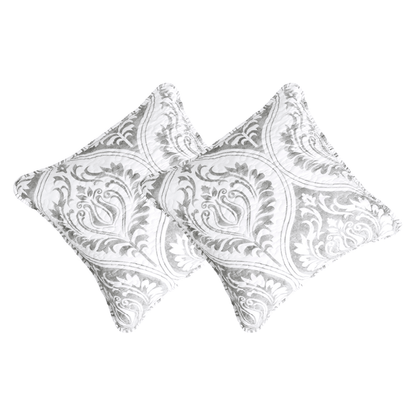 Tache Paisley Damask Matelasse Austere Grey Moon Sky Cushion Cover / Euro Sham (TB300-199)