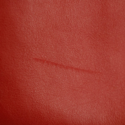 Prada Calfskin Bicolor Red x Burgundy Shoulder Bag #2936
