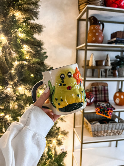 Frog Mug Holder with 5 Mugs