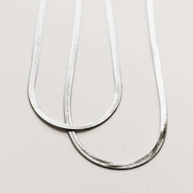 Jade Herringbone Necklace Otarealm