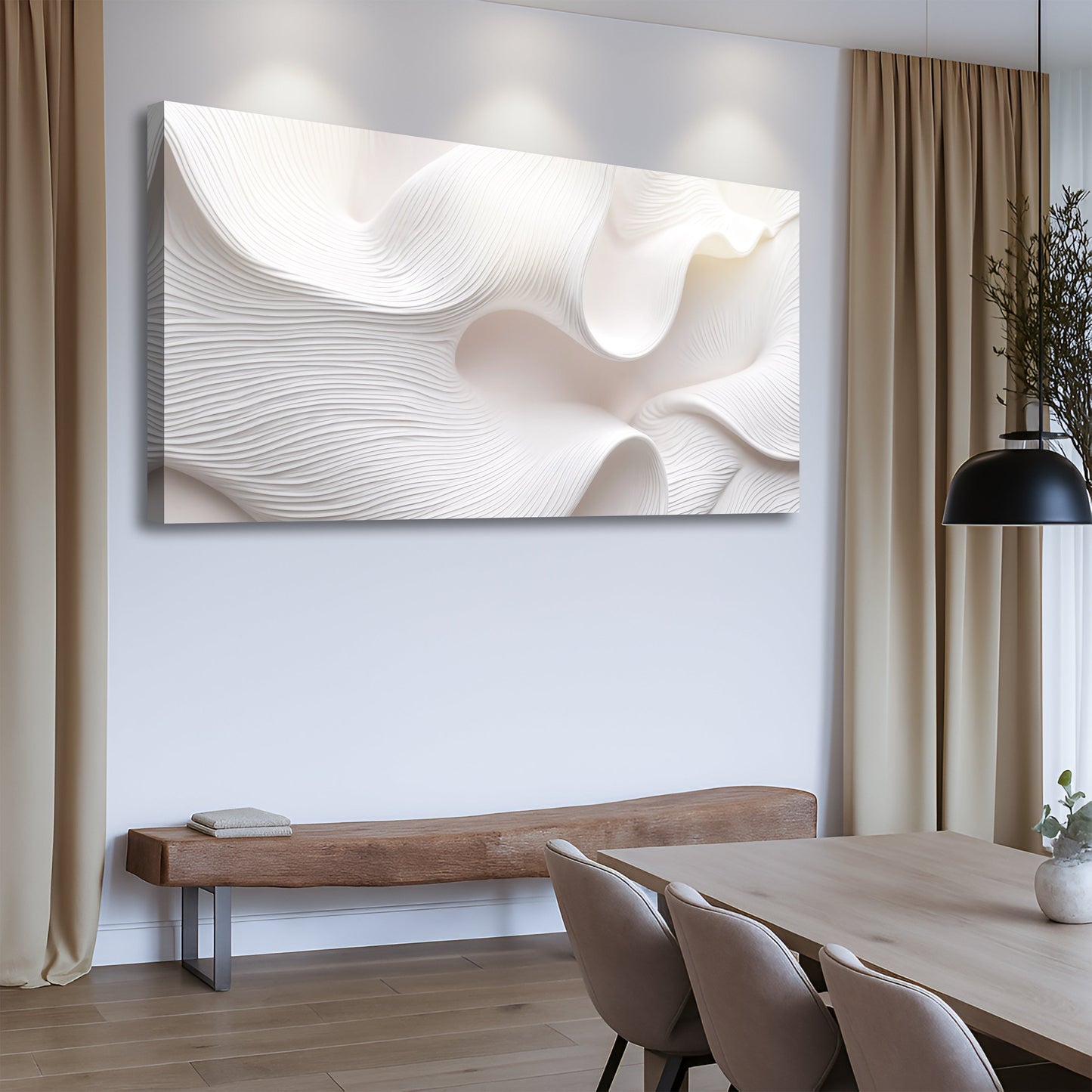 Minimalist Waves Wall Art II