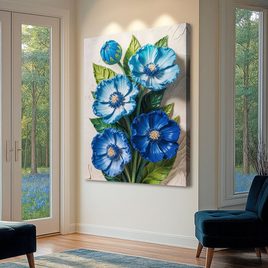 Blue Blossom Bouquet Wall Art