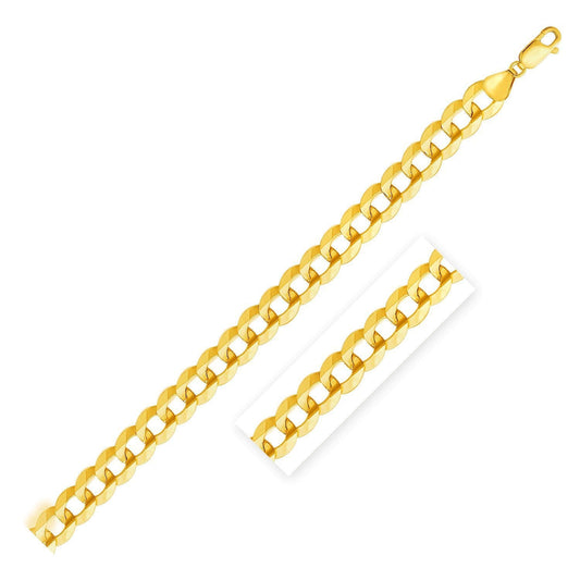 Solid Curb Chain in 14k Yellow Gold (11.23mm) Otarealm